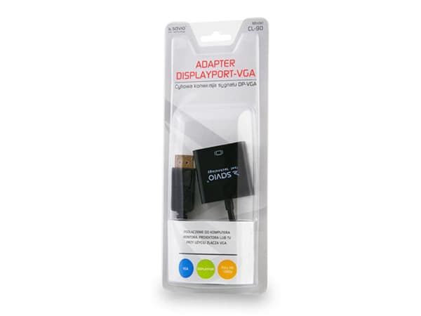 Savio DisplayPort - VGA CL-90 adapter