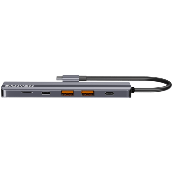 CANYON HUB DS-17 6-in-1 4k USB-C harmaa