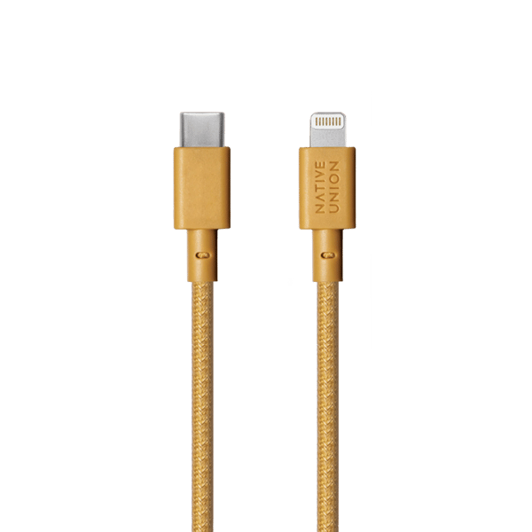 Native Union Belt Cable - USB-C - Lightning-kaapeli, 1,2 m (kraft)