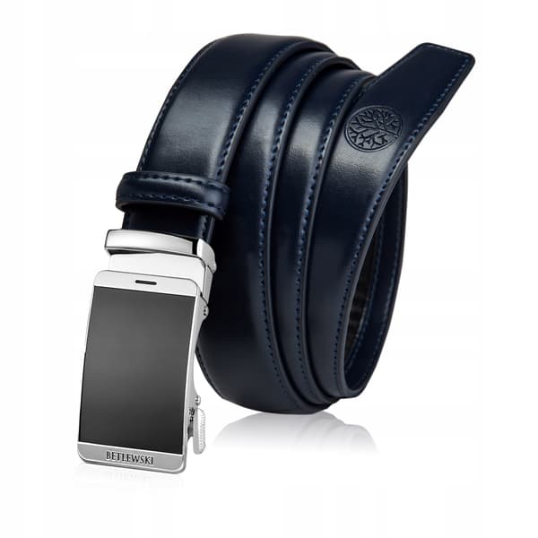 C30-GL NAVY 110 ELITE herrelæderbælte + CERTIFIKAT