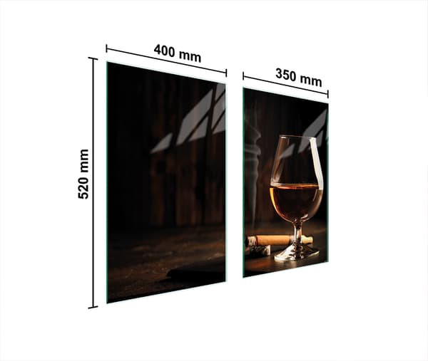 LASINEN SUOJALEVY LIEDELLE 75x52 VIINI
