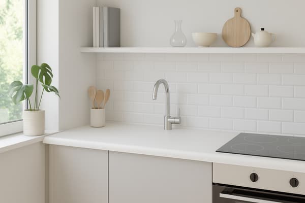 80 cm hvid bordplade