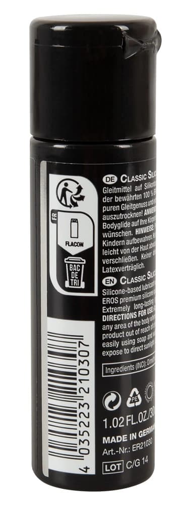 EROS Klassisk Silikone Smøremiddel 30 ml