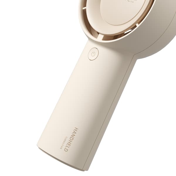 Mini Ventilator Bærbar USB-C 4000mAh Ventilator - Beige