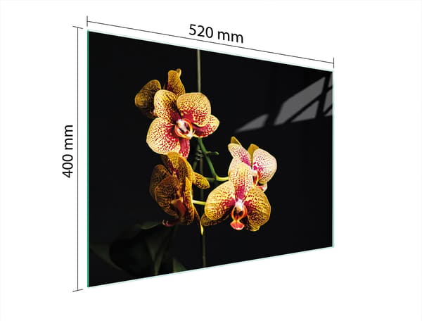 SKÄRBRÄDA I GLAS 52x40 ORCHID
