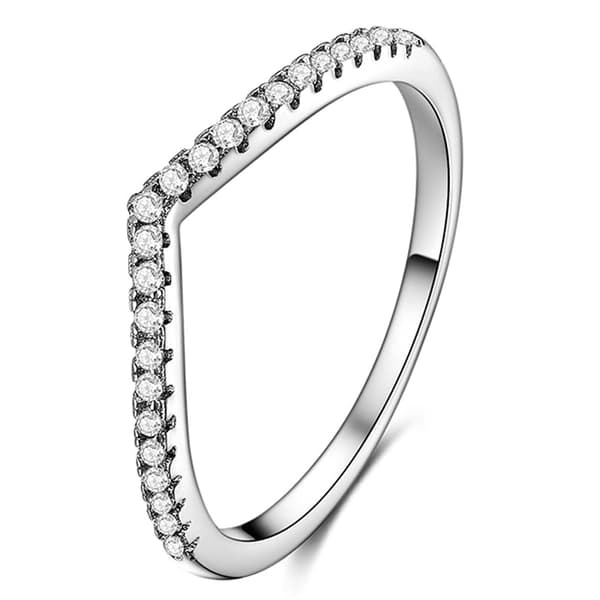 925 Silverring Zirkoner Ringstorlek 17