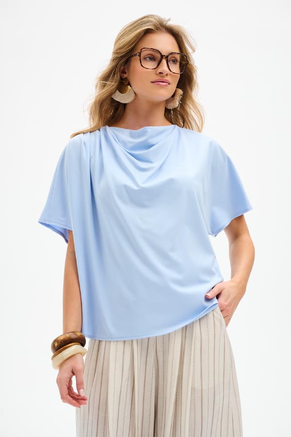 Binni Damebluse Lyseblå 44/46