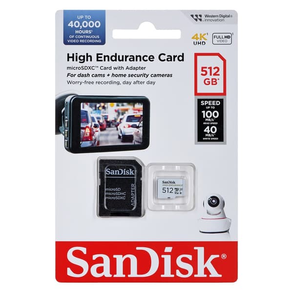 SANDISK HIGH ENDURANCE MEMORY CARD (videooptagere)
