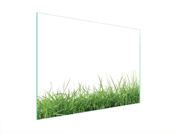 SKÄRBRÄDA I GLAS 40x30 VIT