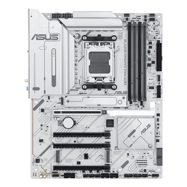 ASUS X870 MAX GAMING WIFI7 Vitt Moderkort