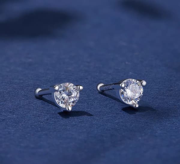 Sølvøreringe Cubic Zirconia Øreringe Sølv 925