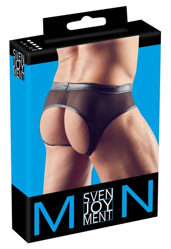 Svenjoyment Herre Mesh Open Back Trusser Sort M