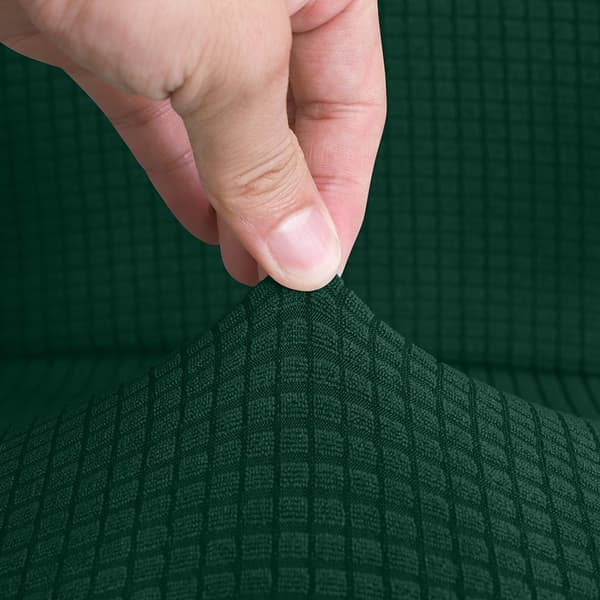 Finka stolöverdrag grön jacquard tjock
