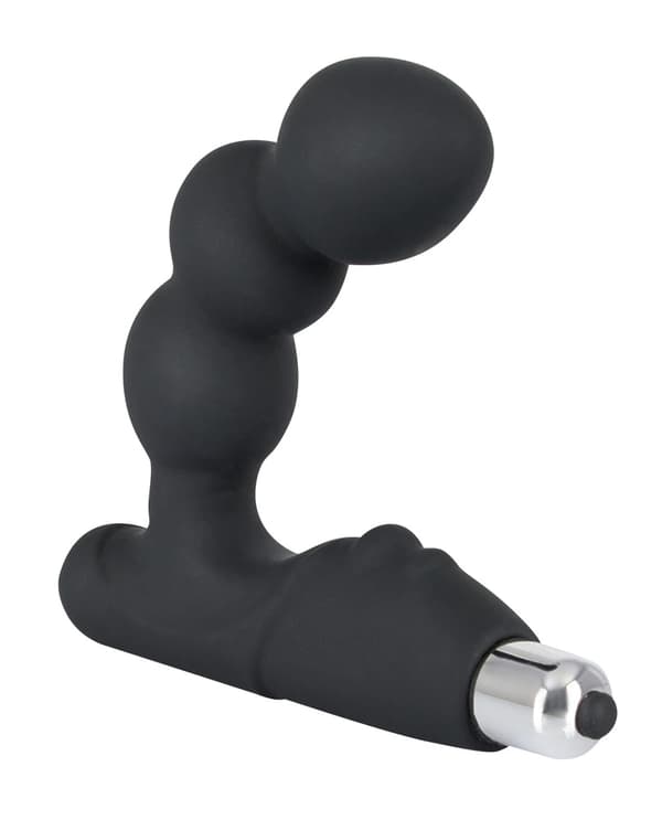 Rebel Curved Beaded Prostatastimulator Svart