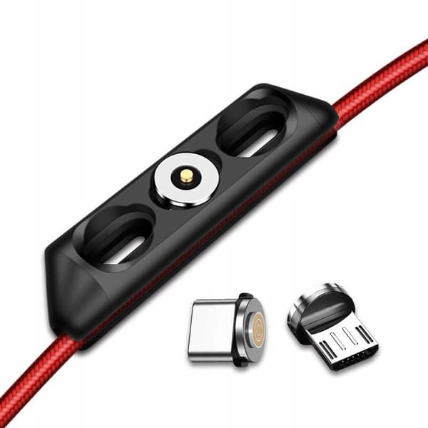 3-i-1 magnetisk kabel 2m för iPhone TYP-C Micro USB Koanni