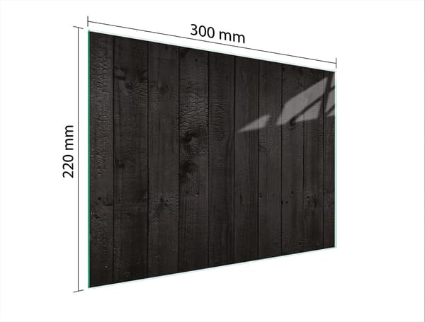 SKÄRBRÄDA I GLAS 30x22 TRÄ