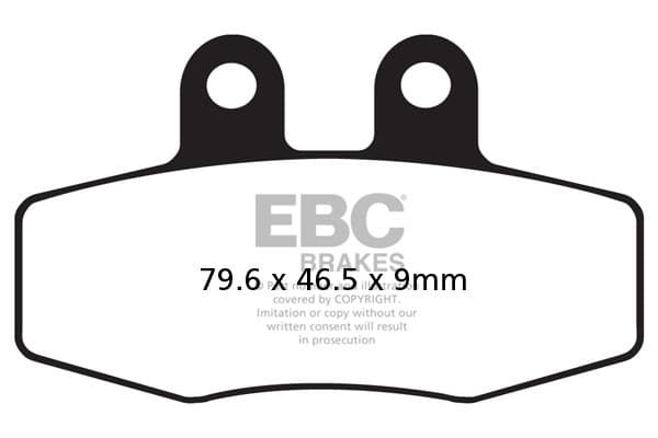 EBC FA132R jarrupalat (setti yhdelle levylle)