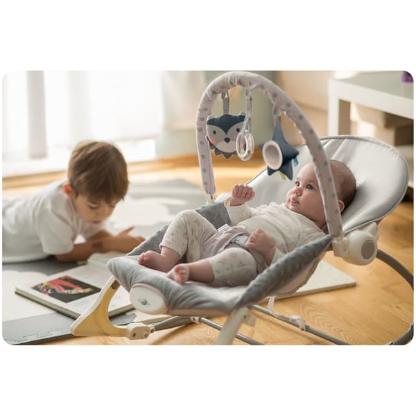 Ricokids babysitter med vibration - grå