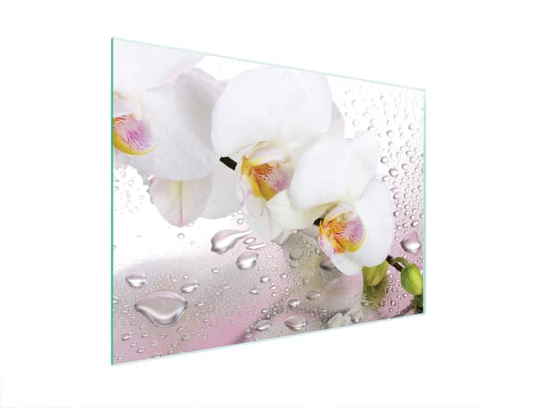 GLASSKÆREBRÆT 40x30 ORKIDÉ