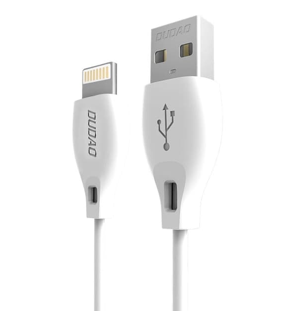 USB-A - iPhone Lightning 2.4A-kabel 1m - Vit