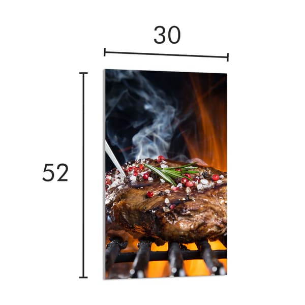 GLAS SKÆREBRÆT 30x52 Grill