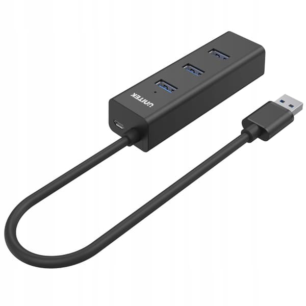 Unitek Y-3089 4xUSB 3.0 USB-hub sort
