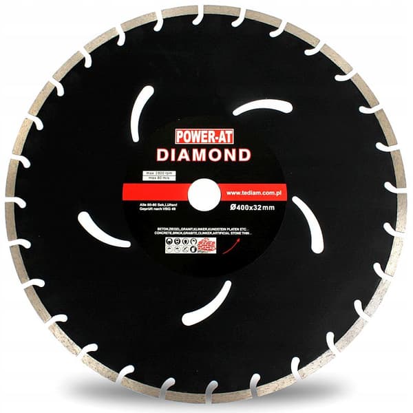 Inter-Vis segmenteret diamantbetonklingeskive 400/32 mm