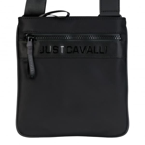 JUST CAVALLI miesten kangaskassi MUSTA