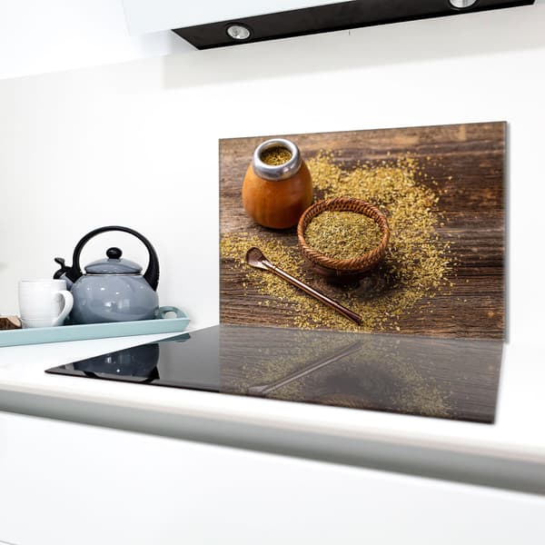 Glasskydd för spishäll 80x52 Yerba