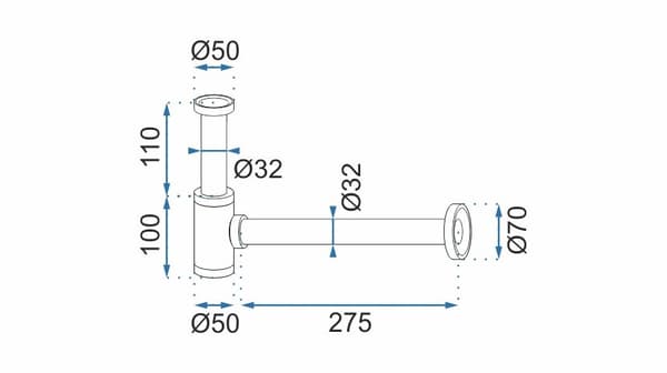 CLICK-CLACK-SIPHON UNIVERSAL MUSTA Tuotenumero REA-A5215