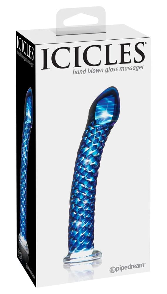 Icicles Eksklusiv Buet Glasdildo