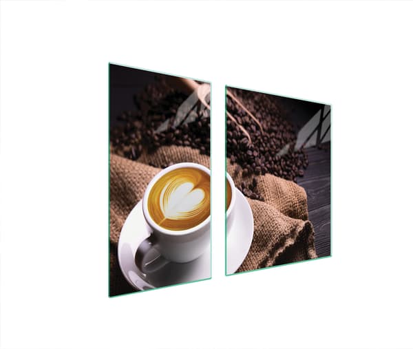 GLASSKYDDSPLÅT FÖR SPIS 90x52 KAFFE