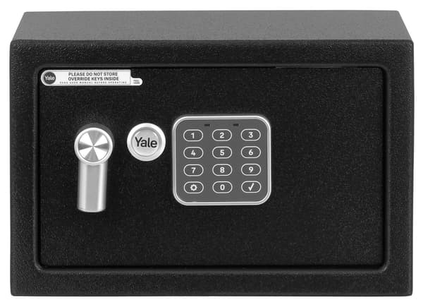 Yale YSV Elektronisk Pengeskab, Stål, 8,6 L, Sort