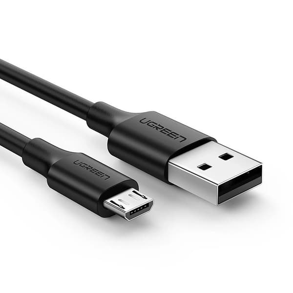 Micro USB - USB-A -kaapeli 0,5 m - musta