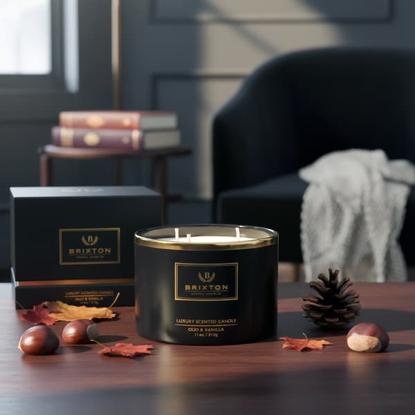 BRIXTON Duftlys 310g Oud & Vanilje Homms