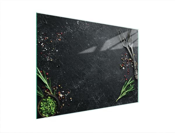 GLAS SKÄRBRÄDA 40x30 KÖK