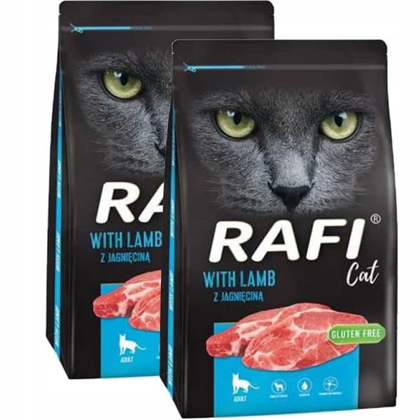 Dolina Noteci Rafi Cat torrfoder för katter med lamm 2x7kg