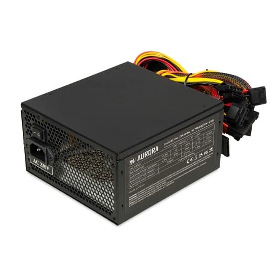 IBOX Aurora 600W computerstrømforsyning, 14 cm blæser