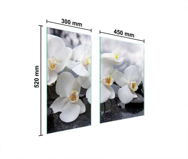 GLASBESKYTTELSESPLADE 75x52 ORCHID