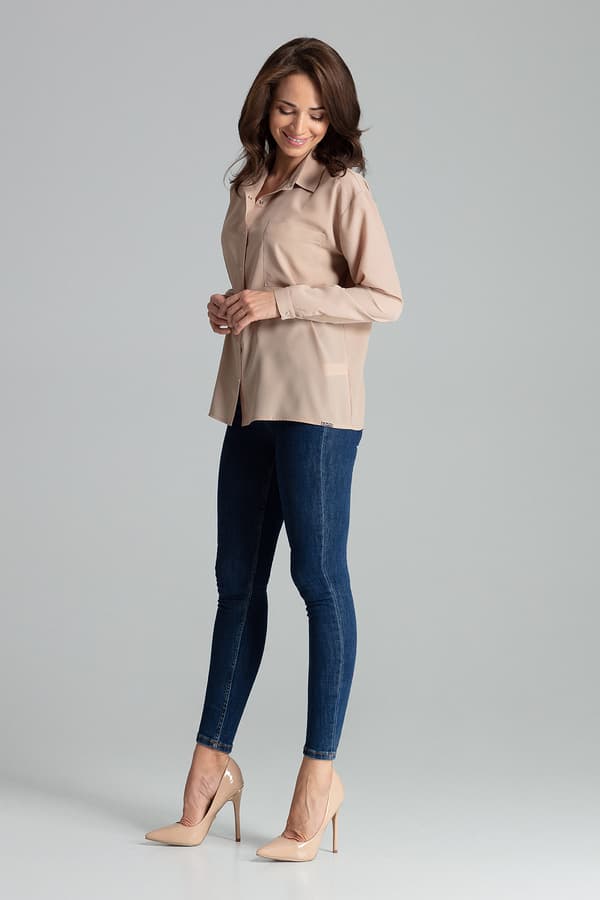 Skjorte L059 Beige S