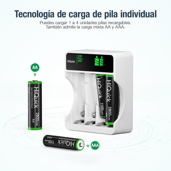 HiQuick snabb LCD-batteriladdare