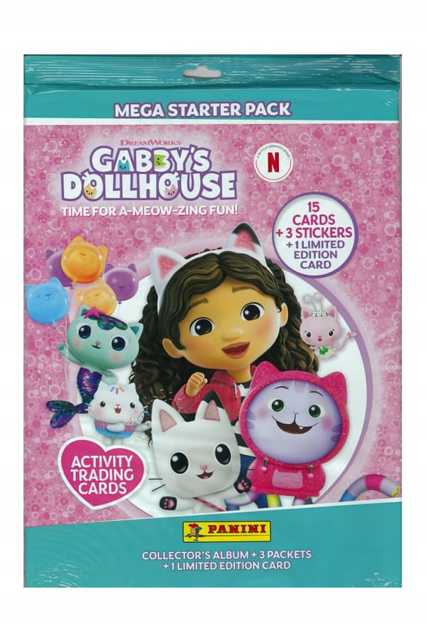 PANINI Gabby's Dockhus Startset med 15 Samlarkort