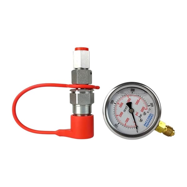Mätsats, manometer 0-400 bar, snabbkoppling