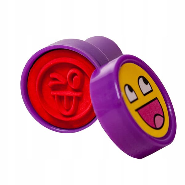 Stempler til børn, stempler, dyr, smileys, farverige sæt x 60