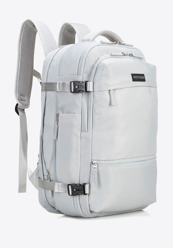 Wittchen Herr Expanderbar Multifunktionell Flygplansryggsäck, Off-White, Off-White Polyester