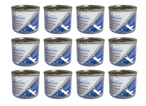 TROVET RRD Hypoallergenisk Kaninfoder til katte 12x200g