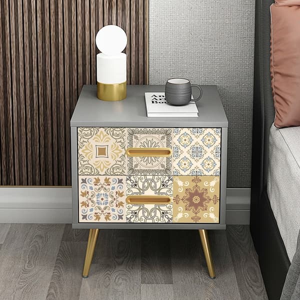 Selvklæbende PVC-patchwork-paneler sæt med 10 tapet 20x20 cm ZM-06-007