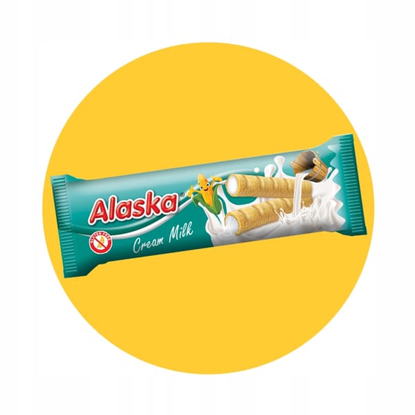 ALASKA majsruller med mælkefløde 18g