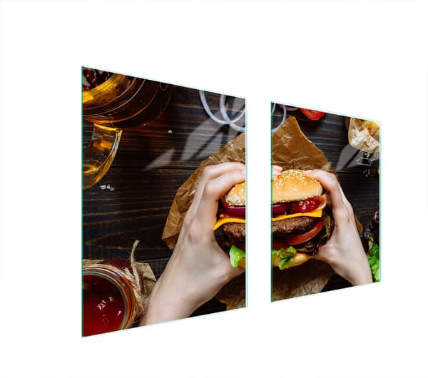LASINEN SUOJALEVY LIEDELLE 85x52 HAMBURGER