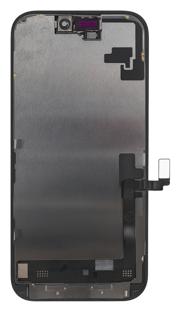 Original LCD-display för Apple iPhone 16 utbytt glas utan IC